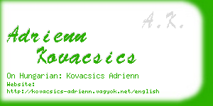 adrienn kovacsics business card